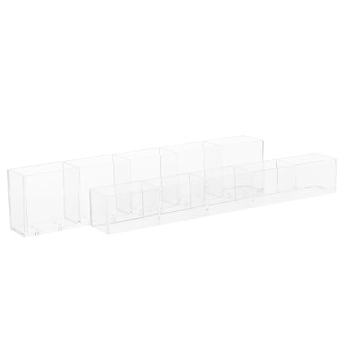 Ciieeo 1 Set Acryl-Strohhalm-Aufbewahrungsbehälter für Küchenschrank, Theke, Schranktür – Wandmontierter Trinkhalmhalter-Organizer für Heim-Event-Geschirr von Ciieeo