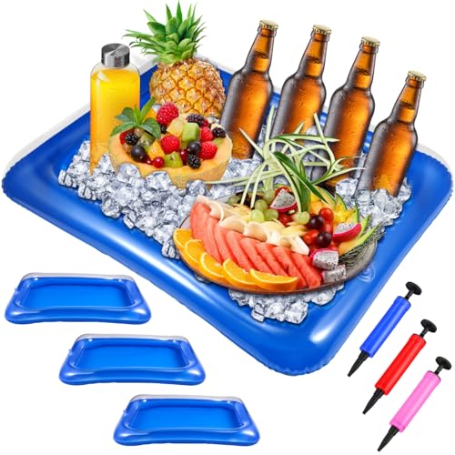Ciieeo 1 Set von IInflatable Ice Serving Bar Salat Tray Drink Containers Large Capacity Portable PVC for Pool Party Picnic Summer Outdoor Indoor Ciieeo 1 Set von IInflatable Ice Serving Bar Salat Tray Drink Containers Large Capacity Portable PVC for Pool Party Picnic Summer Outdoor Indoor von Ciieeo