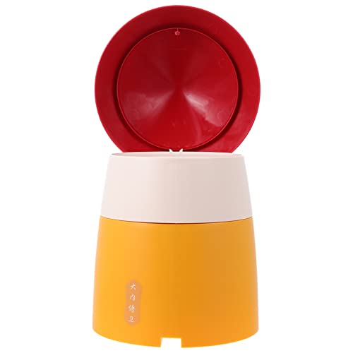 Ciieeo 1 Stück Cartoon Push Type Mülleimer mit Deckel für Wohnzimmer und Büro Mini Abfalleimer Verschiedenen Farben für Zuhause Schreibtisch Organizer von Ciieeo