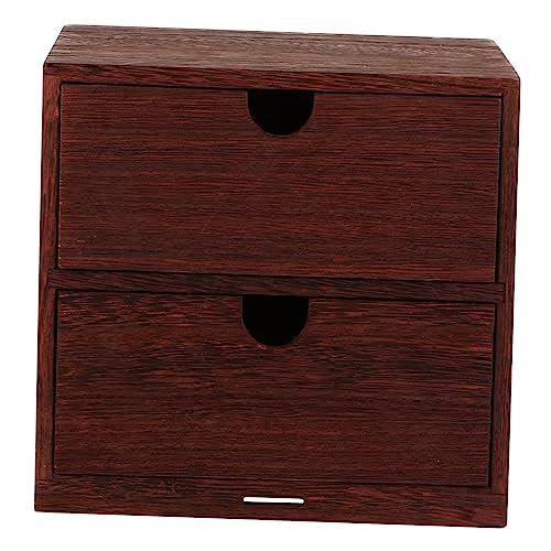 Ciieeo Vintage Holz Aufbewahrungsbox Mit Schublade Schreibtisch Organizer Für Kosmetika Multifunktionale Holzlagerbox Für Zuhause Und Büro Verarbeitung Und Dekoratives Design von Ciieeo
