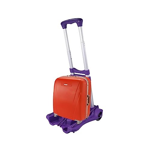 Ciieeo 1 Stück Klappstadler ziehen um Handwagen Gebrauchswagen Reisen Wagenwagen faltbar schubkarre Handgepäck tragbarer Einkaufswagen zusammenklappbares Gepäck Sackkarre, faltbar Violett von Ciieeo
