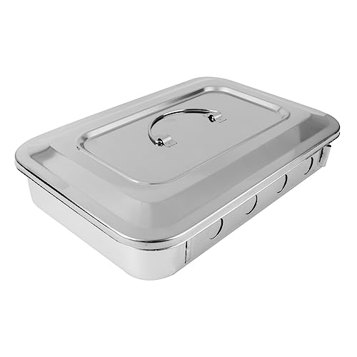 Ciieeo 1 Stück Thermometer -desinfektionsbox Tablett Fall Rostfreier Stahl Silber von Ciieeo