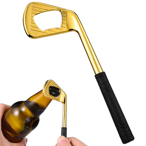 Ciieeo 1 x Golfschläger-Flaschenöffner, Golfer-Bierflaschenöffner, Metall, Golfschläger-Bieröffner für Golfliebhaber, goldfarben Ciieeo 1 x Golfschläger-Flaschenöffner, Golfer-Bierflaschenöffner, Metall, Golfschläger-Bieröffner für Golfliebhaber, goldfarben von Ciieeo
