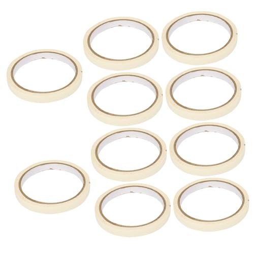 Ciieeo 10 Rollen Papier abdeckband Ablösbar Professionelles Malerband für Präzise Markierungen für Heimdekoration Wand Autolackierung Vielseitig für DIY und Kunstprojekte Ciieeo 10 Rollen Papier abdeckband Ablösbar Professionelles Malerband für Präzise Markierungen für Heimdekoration Wand Autolackierung Vielseitig für DIY und Kunstprojekte von Ciieeo