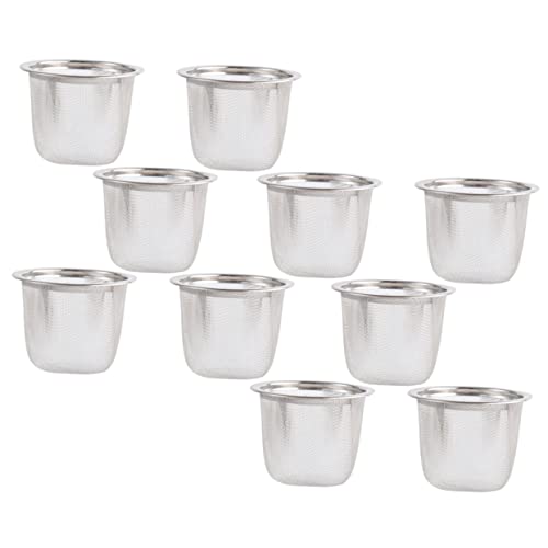 Ciieeo 10 Stück Teesieb Feines Mesh Teefilter für Blatttee Teefilter für Teekannen und Töpfe Spülmaschinenfest Höhe Ciieeo 10 Stück Teesieb Feines Mesh Teefilter für Blatttee Teefilter für Teekannen und Töpfe Spülmaschinenfest Höhe von Ciieeo