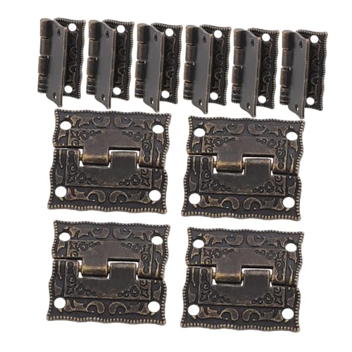 Ciieeo 10 Stück Teiliges Antike Dekorative Scharniere Kleine Klappenscharnier für Holzkisten und Geschenkboxen Einfache Montage Retro Design für DIY Handwerksprojekte Ciieeo 10 Stück Teiliges Antike Dekorative Scharniere Kleine Klappenscharnier für Holzkisten und Geschenkboxen Einfache Montage Retro Design für DIY Handwerksprojekte von Ciieeo
