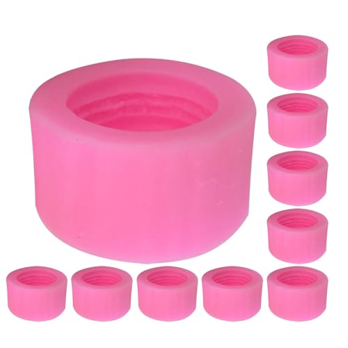 Ciieeo 10 Stück Teiliges Macaron Silikonform Lebensmittelecht Flexible Hamburger Fondant Backform für Weihnachts-schokolade Kekse Muffins Kuchen Kerzen Seifen-topper Präzise Backwerkzeuge von Ciieeo