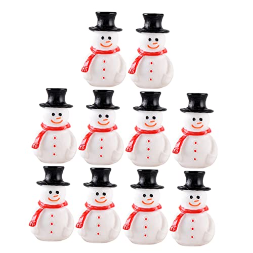 Ciieeo 10 Stück Teiliges Mini Weihnachtsdeko Schneemann Figuren aus Resin Detailreiche Mikro Landschaft Weihnachtsdekoration für Tisch Regal Party Kindgerecht und Vielseitig Einsetzbar Ciieeo 10 Stück Teiliges Mini Weihnachtsdeko Schneemann Figuren aus Resin Detailreiche Mikro Landschaft Weihnachtsdekoration für Tisch Regal Party Kindgerecht und Vielseitig Einsetzbar von Ciieeo