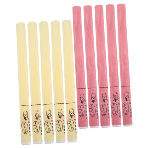 Ciieeo 10 Stück Teiliges Moxa Stick für Moxibustion Körperanwendung Mild und Raucharm zur Meridiandurchwärmung und Immunitätssteigerung Geeignet für Altersgruppen und Tägliche Therapie von Ciieeo