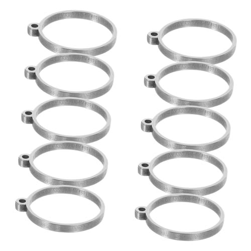 Ciieeo 10 Stück Teiliges Runde Anhängerrahmen Offenes Design Hohl für DIY Schmuckherstellung Halsketten Armbänder Ohrringe Langlebig und Einfach zu Verwenden von Ciieeo