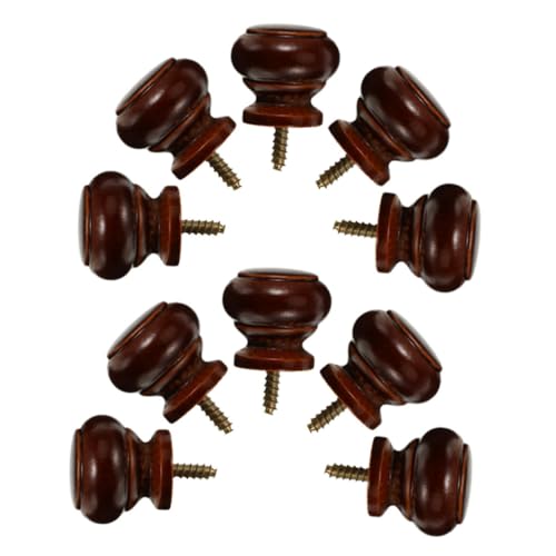 Ciieeo 10 Stück Teiliges Runde Massivholz Möbelgriffe Selbstschneidende Schrauben Strapazierfähige Holzknöpfe für Schränke Kommoden Feuchtigkeitsresistent Natürlicher Holzlook Ciieeo 10 Stück Teiliges Runde Massivholz Möbelgriffe Selbstschneidende Schrauben Strapazierfähige Holzknöpfe für Schränke Kommoden Feuchtigkeitsresistent Natürlicher Holzlook von Ciieeo