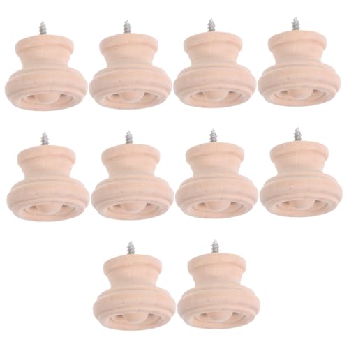 Ciieeo 10 Stück Teiliges Runde Massivholz Möbelgriffe mit Selbstschneidender Schraube Natürliche Holzknöpfe für Schränke Kommoden Kleiderschränke Einfache Montage Minimalistisches Design Ciieeo 10 Stück Teiliges Runde Massivholz Möbelgriffe mit Selbstschneidender Schraube Natürliche Holzknöpfe für Schränke Kommoden Kleiderschränke Einfache Montage Minimalistisches Design von Ciieeo