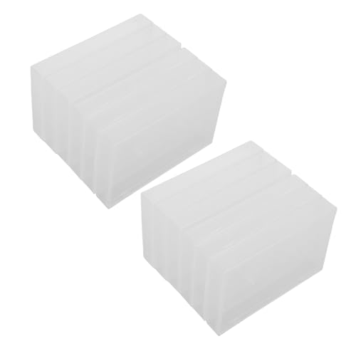 Ciieeo 10 Stück Teiliges Transparente Kassettentonband aufbewahrungsboxen aus Halbtransparentem PP für Musik Vintage Kassetten Organizer Stapelbare Lagerboxen mit Praktischem Design für von Ciieeo