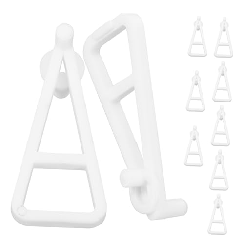 Ciieeo 10 Stück Teiliges Unsichtbare Regalhalterungen aus Kunststoff Vielseitige Einlegeboden Halter für Schränke Küchen und Wohnzimmer Einfache Montage ohne Werkzeug Weiß Robust und von Ciieeo