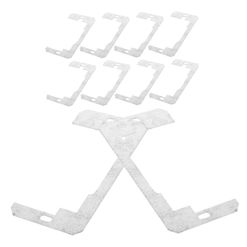Ciieeo 10 Stück Teiliges Wandplatten Abstandshalter Metall für Steckdosen Einfache Installation Robustes für Schlafzimmer Wohnzimmer Badezimmer und von Ciieeo