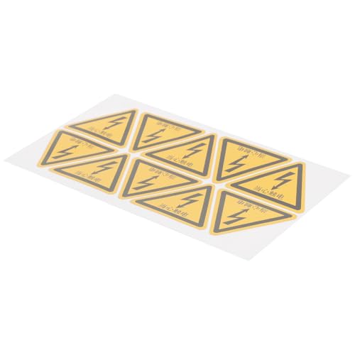 Ciieeo 10 Stück Warnschilder Selbstklebend Notfallwarnung LED Vinyl Überwachung Sicherheitsschilder Schutz Wand Outdoor Warnung Stromschlag Schild Gelb Pvc Ciieeo 10 Stück Warnschilder Selbstklebend Notfallwarnung LED Vinyl Überwachung Sicherheitsschilder Schutz Wand Outdoor Warnung Stromschlag Schild Gelb Pvc von Ciieeo