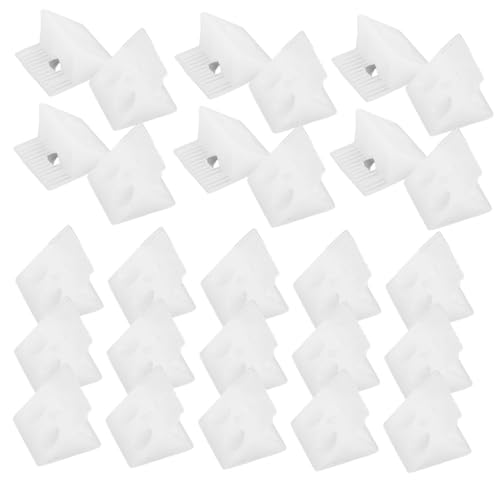 Ciieeo 100 Stück Kunststoff Schubladenkeile mit Schrauben Winkelstützen für Möbelverstärkung Rückwandhalter für Durchhängende Schubladenböden in Schrank und Kleiderschrank Einfache Ciieeo 100 Stück Kunststoff Schubladenkeile mit Schrauben Winkelstützen für Möbelverstärkung Rückwandhalter für Durchhängende Schubladenböden in Schrank und Kleiderschrank Einfache von Ciieeo