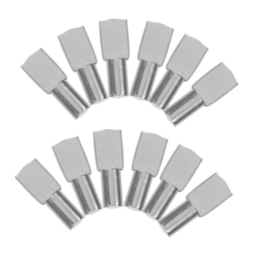 Ciieeo 100 Stück Regale Regalzubehör Bücherregal -Hardware Schrankregalstifte Bücherregal-Regalstifte Regalklammern-Kit Regalstützen Haltbarkeitshalterung Rostfreier Stahl Silber von Ciieeo