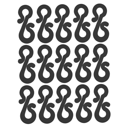 Ciieeo 100 Stück S Förmige Kunststoff Dachrinnenhaken Frostbeständig Wiederverwendbar Schwarze Clips zur Sicheren Befestigung von Weihnachtsbeleuchtung Außen und Innen Ciieeo 100 Stück S Förmige Kunststoff Dachrinnenhaken Frostbeständig Wiederverwendbar Schwarze Clips zur Sicheren Befestigung von Weihnachtsbeleuchtung Außen und Innen von Ciieeo