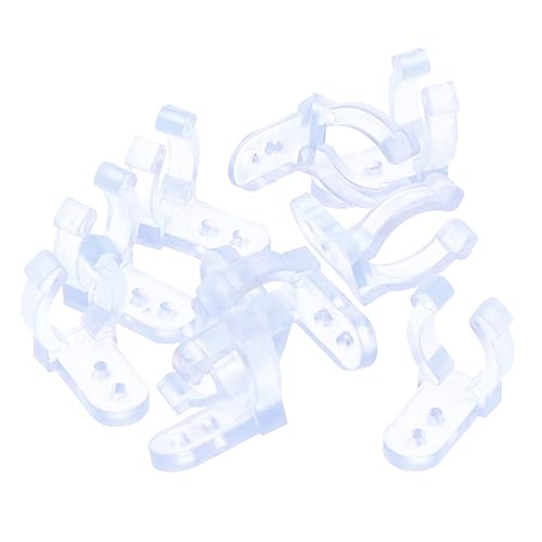 Ciieeo 100Stücke LED Lichtschlauch Clips aus PVC Robuste Halter für Kabel Lichterketten für Innen Außenanwendungen Installieren von Ciieeo