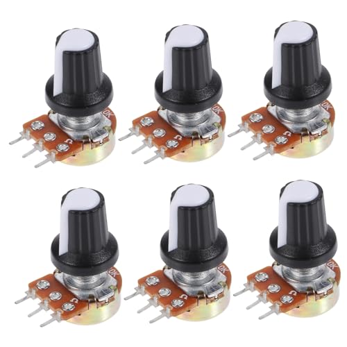 Ciieeo 10Stücke Ohm Einstellbares Lineares Drehpotentiometer mit Rändelwellenpotentiometer für Elektronik Enthusiasten Langlebig Installieren Ciieeo 10Stücke Ohm Einstellbares Lineares Drehpotentiometer mit Rändelwellenpotentiometer für Elektronik Enthusiasten Langlebig Installieren von Ciieeo