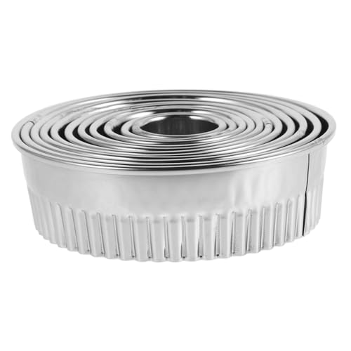 Ciieeo 11 Stück Teiliges Ausstechformen Set aus Runde Keksausstecher und Backformen Vielseitig für Kuchen Plätzchen Teig und Dumplings Spülmaschinenfest zum Backen und Kochen von Ciieeo