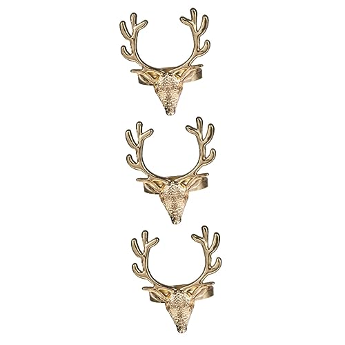 3sets Legierung Serviettenschnalle Weihnachten Serviettenhalter Set Für Weihnachten Geschirr 4 Stücke * 3 von Ciieeo
