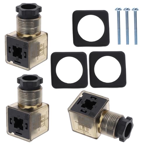 Ciieeo 12 Stck. Teiliges Solenoid Coil Anschlussdose Poligem Stecker und Integrierter Kontrollleuchte Staubgeschützt Langlebig Passend für Wasser-druck-magnetventile Kompakt und Einfach Ciieeo 12 Stck. Teiliges Solenoid Coil Anschlussdose Poligem Stecker und Integrierter Kontrollleuchte Staubgeschützt Langlebig Passend für Wasser-druck-magnetventile Kompakt und Einfach von Ciieeo