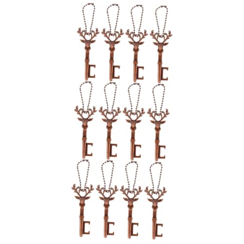 Ciieeo 12 Stck. Vintage Flaschenöffner mit Weihnachts Rentierkopf Design aus Robustes Bieröffner Werkzeug für Hochzeit Party Geburtstag für Bierliebhaber und von Ciieeo