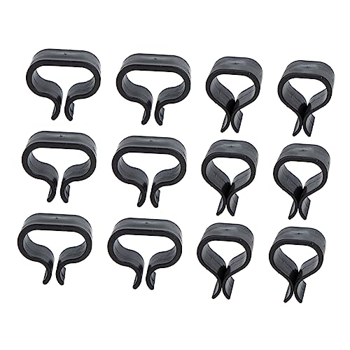 Ciieeo 12 Stück Korbstuhl Clips Möbel Rattan Garten Sofa Clips Gartenstühle Für Draußen Terrassen Sofa Klemmen Korbstuhl Befestigungen Korbklemmen Pp Schwarz von Ciieeo