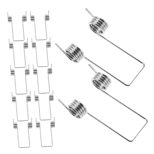 Ciieeo 12 Stück Mülleimer springt Müllbehälter -Torsionsfeder Mülleimer-Federmechanismus Frühling für Bin Deckel Müllbehälter Deckelspannungsfeder Deckelstützfeder Rostfreier Stahl Silber von Ciieeo