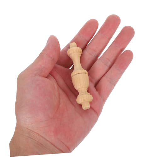 Ciieeo 12 Stück Teiliges Holzsäulen mit Römischem Säulendesign Fein Geschnitzte Dekorative Holzbaluster für Treppen und Balkone Stabile DIY Holzpfosten im Europäischen Stil für Innen und von Ciieeo
