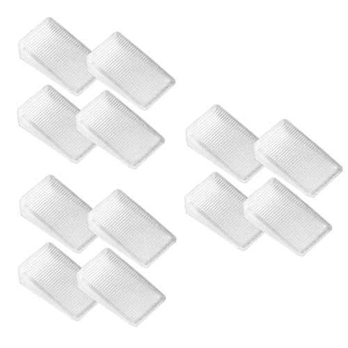 Ciieeo 12 Stück Teiliges Möbel nivellierkeil Weichem Material mit Rillenboden Stabilisiert und Nivelliert Tische Betten Sofas und Toiletten Zuverlässig Schützt Möbel vor Beschädigungen von Ciieeo