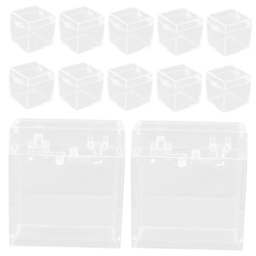 Ciieeo 12 Stück Teiliges Transparente Mineral aufbewahrungsboxen Stapelbar Bruchfest Kleine Würfel displayboxen für Kristall Mineralien sammlung Ciieeo 12 Stück Teiliges Transparente Mineral aufbewahrungsboxen Stapelbar Bruchfest Kleine Würfel displayboxen für Kristall Mineralien sammlung von Ciieeo