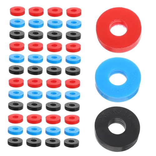 Ciieeo 120 Stück Vibrationsdämpfende Gummipads für Klimaanlagen Hitzebeständige Anti-vibrations-isolatoren für Decken Lüftungssysteme Geräuschreduzierende Stoßabsorber in Schwarz Rot Blau von Ciieeo