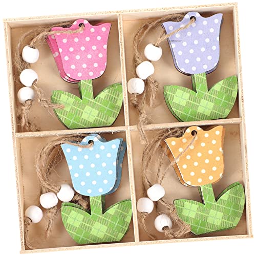 Ciieeo 12stücke Holzblumen-hängedekoration Für Muttertag Bunte Tulpenornamente Für Frühling Und Festliche Anlässe Für Fenster Wände Und Partys Ciieeo 12stücke Holzblumen-hängedekoration Für Muttertag Bunte Tulpenornamente Für Frühling Und Festliche Anlässe Für Fenster Wände Und Partys von Ciieeo