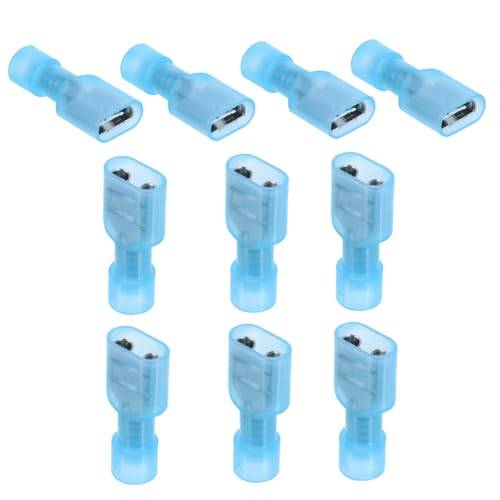 Ciieeo 150 Stück Teiliges Nylon Flachsteckhülsen Awg Isolierte Kabelverbinder Crimp Steckverbinder für Sichere Elektrische Verbindung Korrosionsbeständiger Messingkontakt Schnelle von Ciieeo