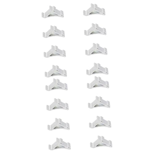 Ciieeo 16 Stück Teiliges Gefrierschrank Regal Clips aus Aluminium Stabile Kühlfach Haken mit Gebogenem Schwanzzapfen Design Einfache Montage Langlebige Kühlschrank Ablagenhalterung Ciieeo 16 Stück Teiliges Gefrierschrank Regal Clips aus Aluminium Stabile Kühlfach Haken mit Gebogenem Schwanzzapfen Design Einfache Montage Langlebige Kühlschrank Ablagenhalterung von Ciieeo