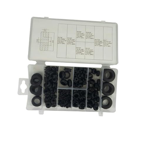 Ciieeo 180 Stück Teiliges Gummi dichtungsring Hochwertigen Schwarzen Gummidichtungen Hitzebeständig Elastisch für Auto klimaanlagen Elektrogeräte Pumpen mit Praktischer Aufbewahrungsbox Ciieeo 180 Stück Teiliges Gummi dichtungsring Hochwertigen Schwarzen Gummidichtungen Hitzebeständig Elastisch für Auto klimaanlagen Elektrogeräte Pumpen mit Praktischer Aufbewahrungsbox von Ciieeo