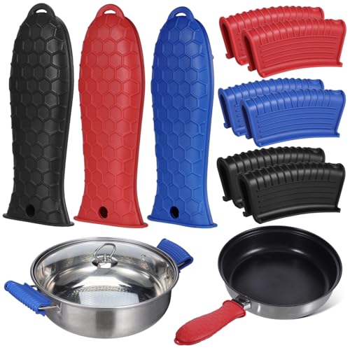 Ciieeo 1Satz Griffabdeckungen für Töpfe und Pfannen aus Hüllen und Griffclips Hitzebeständig Rutschfest Langlebig und Leicht zu Reinigen für Gusseiserne Ciieeo 1Satz Griffabdeckungen für Töpfe und Pfannen aus Hüllen und Griffclips Hitzebeständig Rutschfest Langlebig und Leicht zu Reinigen für Gusseiserne von Ciieeo