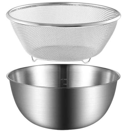 Ciieeo 1Satz Sieb Set Teilig Obst und Gemüsekorb für Küchentheke Spülmaschinenfest Rostfreies Material zum Abtropfen und Reinigen von Lebensmitteln für Küche Ciieeo 1Satz Sieb Set Teilig Obst und Gemüsekorb für Küchentheke Spülmaschinenfest Rostfreies Material zum Abtropfen und Reinigen von Lebensmitteln für Küche von Ciieeo