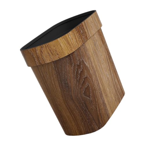 Ciieeo 1Stück Dekorativer Papierkorb aus Schmaler Mülleimer mit Künstlicher Holzmaserung für Wohnzimmer Badezimmer Schlafzimmer Multi Scene Abfallbehälter für Zuhause Ciieeo 1Stück Dekorativer Papierkorb aus Schmaler Mülleimer mit Künstlicher Holzmaserung für Wohnzimmer Badezimmer Schlafzimmer Multi Scene Abfallbehälter für Zuhause von Ciieeo