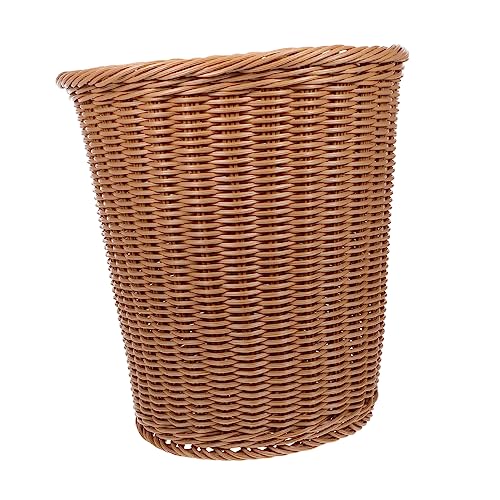 Ciieeo 1Stück Geflochtener Rattan Mülleimer aus Rostfreiem Handgefertigter für Zuhause Beige Stilvoller Abfallbehälter für Wohnzimmer und Büro Ciieeo 1Stück Geflochtener Rattan Mülleimer aus Rostfreiem Handgefertigter für Zuhause Beige Stilvoller Abfallbehälter für Wohnzimmer und Büro von Ciieeo