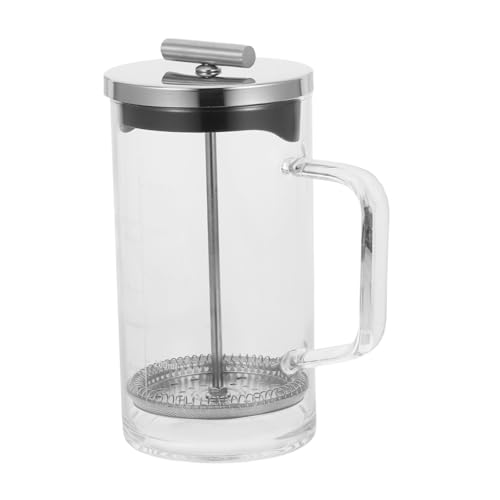 Ciieeo 1Stück Manuelle Kaffeepresse Transparentes Design mit Hochwertige Kaffeekanne für Tee Leicht zu Reinigen und Langlebig für Hausgebrauch Ciieeo 1Stück Manuelle Kaffeepresse Transparentes Design mit Hochwertige Kaffeekanne für Tee Leicht zu Reinigen und Langlebig für Hausgebrauch von Ciieeo