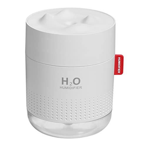 Ciieeo 1Stück Ultrasonic Luftbefeuchter mit Nachtlicht im Schneemontagestil Tragbarer Nebeldiffusor für Gesunde Haut Leise Funktionsweise für Zuhause und Büro USB von Ciieeo