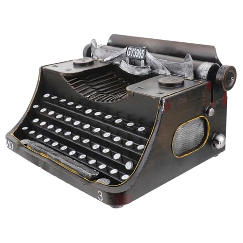 Ciieeo 1Stück Vintage Schreibmaschinen Modell aus Retro Manuelle Schreibmaschine Hochwertige Kunst für Wohnzimmer Bar Geschenkidee für Freunde und Familie Ciieeo 1Stück Vintage Schreibmaschinen Modell aus Retro Manuelle Schreibmaschine Hochwertige Kunst für Wohnzimmer Bar Geschenkidee für Freunde und Familie von Ciieeo