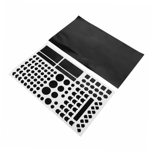 Ciieeo 2 Blätter LED-Dimmaufkleber Aufbewahrungskorb mit Deckel Haushaltsgeräteaufkleber Lichtblockierende Aufkleber Dimmer Aufkleber LED-Lichtblockaufkleber LED-Lichtabdeckungen Papier von Ciieeo