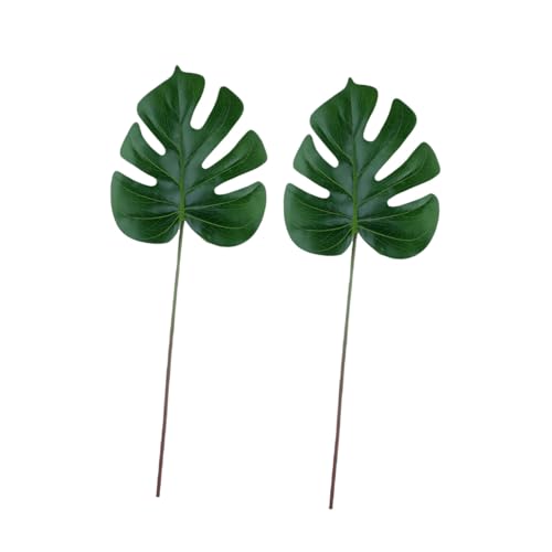 Ciieeo 2 STÜCK Künstliche Monstera Grün Simulation Tropische Dekoration für Zuhause Büro Balkon Pflegeleicht Kunststoffpflanzen ohne Bewässerung Ciieeo 2 STÜCK Künstliche Monstera Grün Simulation Tropische Dekoration für Zuhause Büro Balkon Pflegeleicht Kunststoffpflanzen ohne Bewässerung von Ciieeo