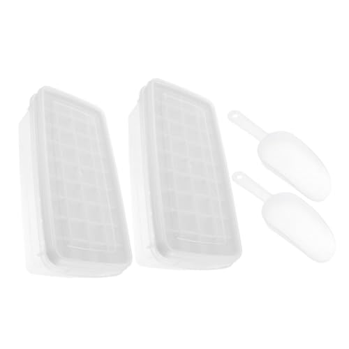 Ciieeo 2 Sätze Eiswürfelform Set aus Silikon Eiswürfelbehältern mit Deckel Fächer Große Eiswürfelform für Getränke Cocktails und Weine Lösen und Praktische Nutzung im Gefrierschrank Ciieeo 2 Sätze Eiswürfelform Set aus Silikon Eiswürfelbehältern mit Deckel Fächer Große Eiswürfelform für Getränke Cocktails und Weine Lösen und Praktische Nutzung im Gefrierschrank von Ciieeo