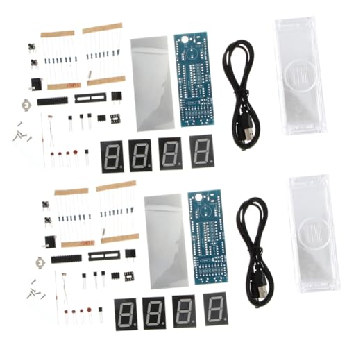 Ciieeo 2 Sets Grüne Digital Uhr Kit Bauen Sie Ihre Eigene Microchip Uhr Einfach Ciieeo 2 Sets Grüne Digital Uhr Kit Bauen Sie Ihre Eigene Microchip Uhr Einfach von Ciieeo